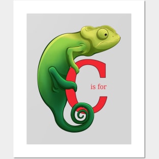 C is for Chameleon Posters and Art